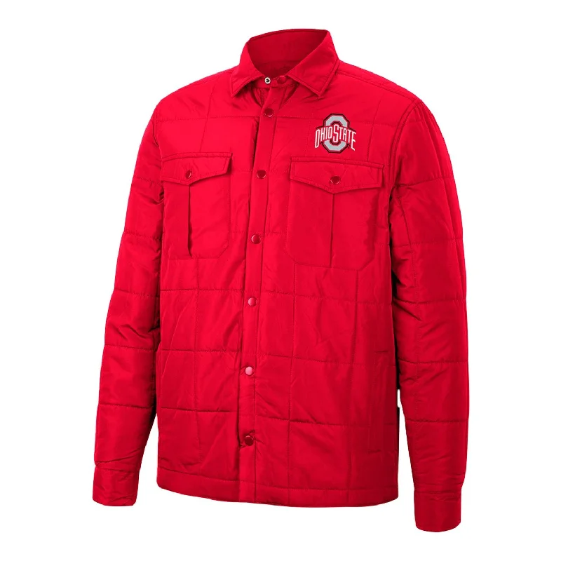 breathable jackets for women -Ohio State Buckeyes Quilted Jacket