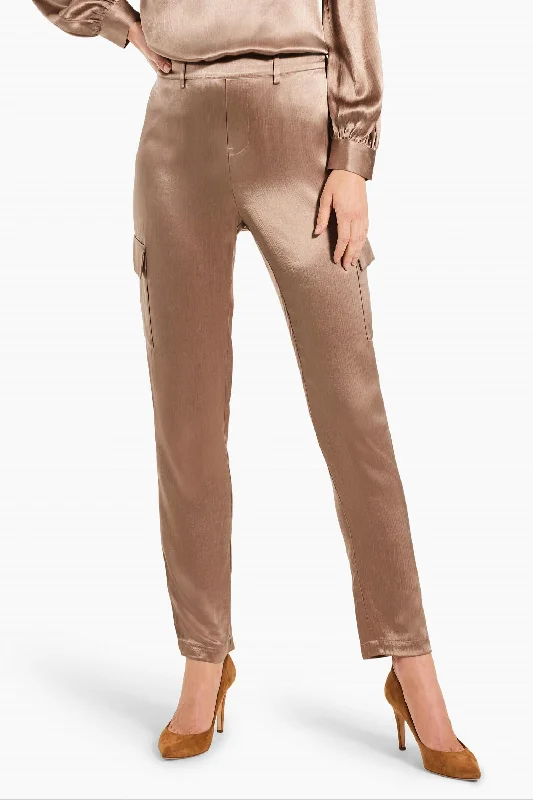 women's tailored trousers -Elevated Relaxed Cargo Pant 29' In Stucco