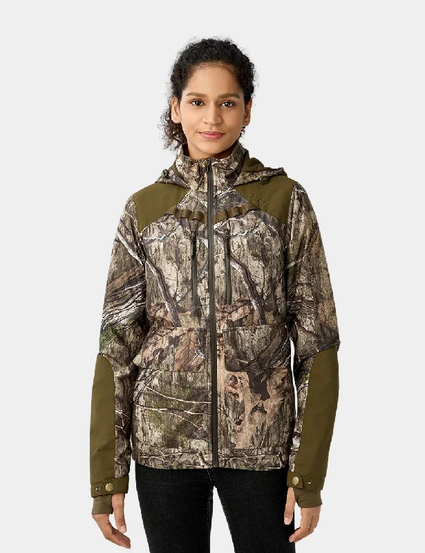 ultra-light jackets for women -Women's Heated Hunting Jacket - Camouflage, Mossy Oak Country DNA