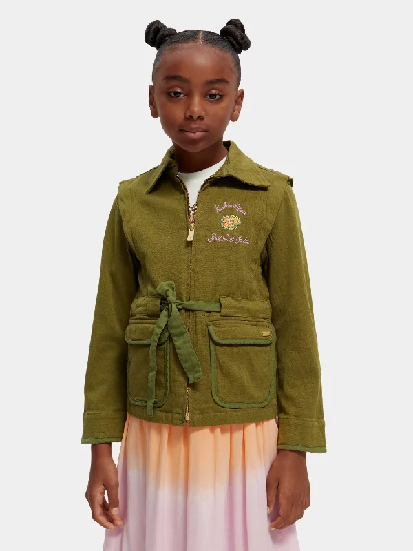 single-breasted coats for women -Kids - Embroidered festival jacket