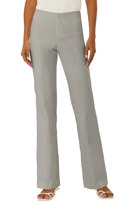 women's flared pants -Lafayette Trouser In Light Grey