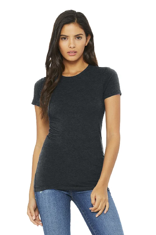 unique tops for women -Bella + Canvas Womens The Favorite Short Sleeve Crewneck T-Shirt - Heather Dark Grey