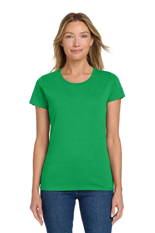 trendy crop tops for women -Gildan Womens Short Sleeve Crewneck T-Shirt - Irish Green