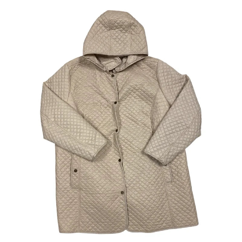 sleeveless coats for women -Coat Puffer & Quilted By St Johns Bay In Taupe, Size: 3x