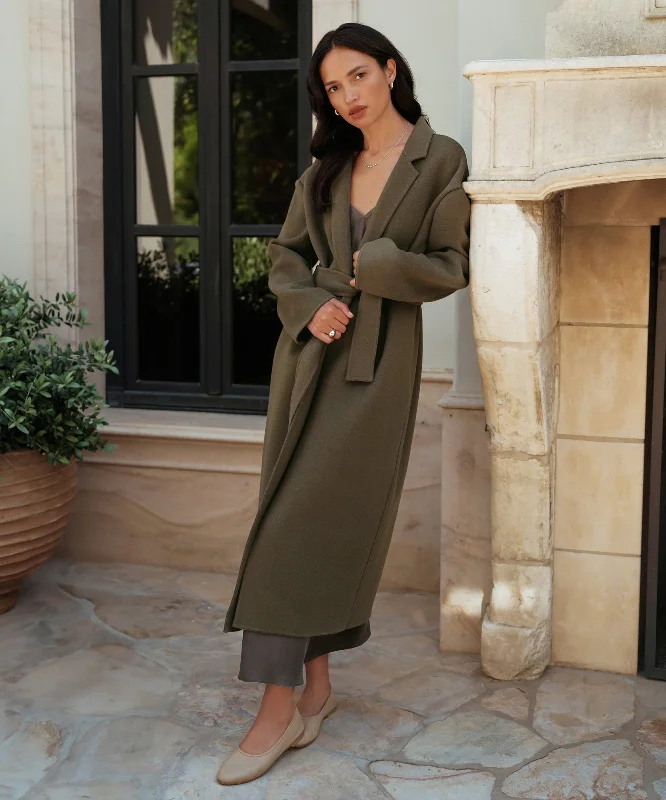 lightweight jackets for women -Cashmere Overcoat