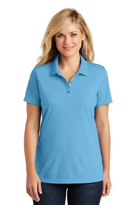 silky tops for women -Port Authority Womens Dry Zone Moisture Wicking Short Sleeve Polo Shirt - Carolina Blue