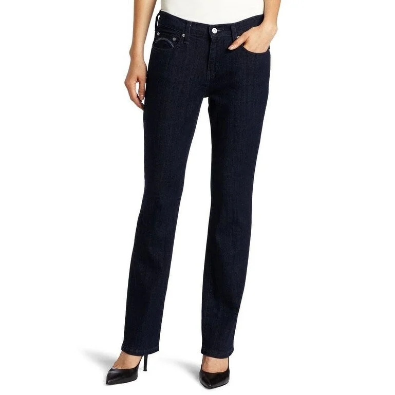 lightweight pants for women -Levi's Women's Legacy 505 Straight-Leg Jeans Dark Blue Size 12