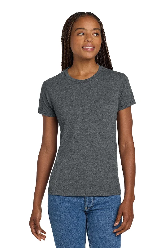 soft knitted blouses for women -Gildan Womens Ultra Short Sleeve Crewneck T-Shirt - Heather Dark Grey