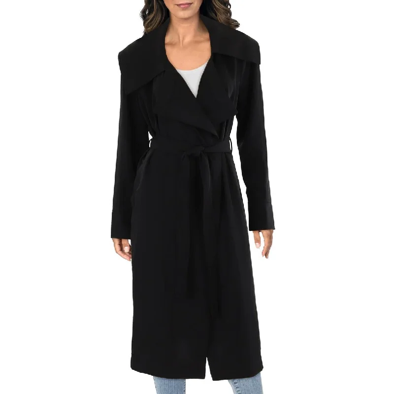 stylish blazers for women -Womens Drapey Long Trench Coat