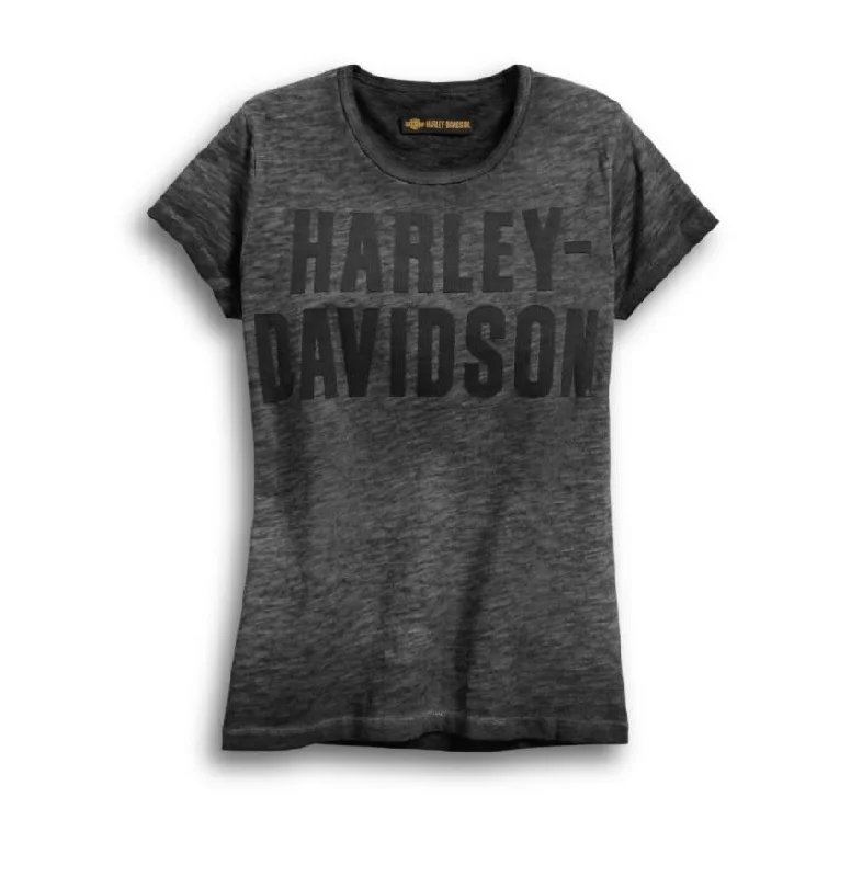 sheer tops for women -Harley-Davidson® Women's Jersey Applique Tee - 99050-18VW