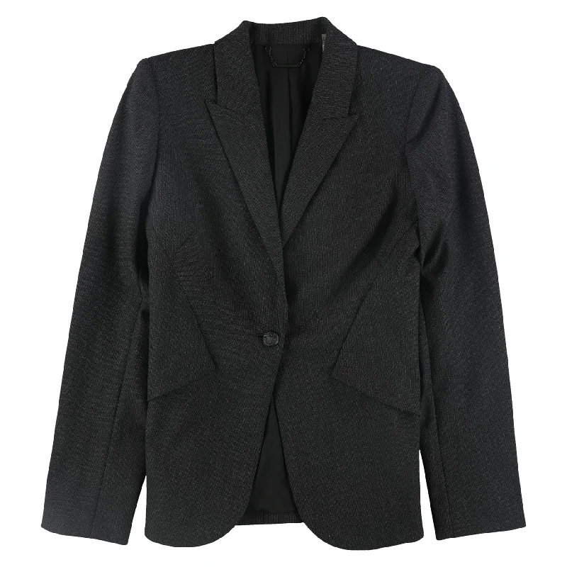 classic wool blazers for women -Elie Tahari Womens Allegra One Button Blazer Jacket, Black, 10