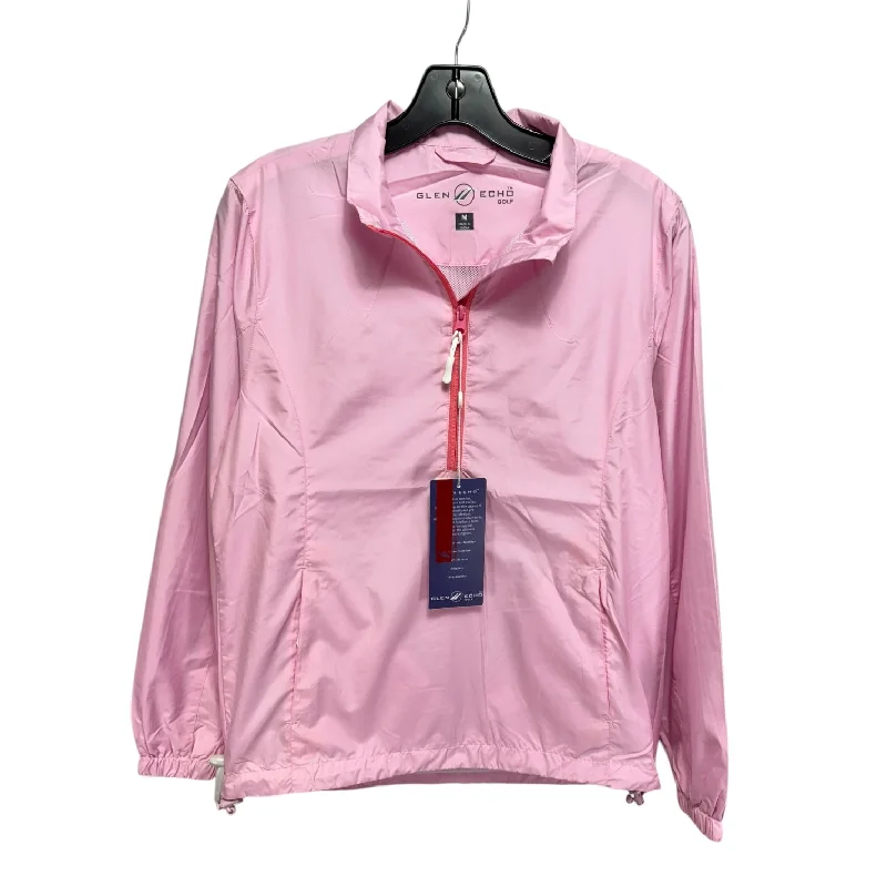 women's puffer jackets -Coat Raincoat By Glen Echo In Pink, Size: M