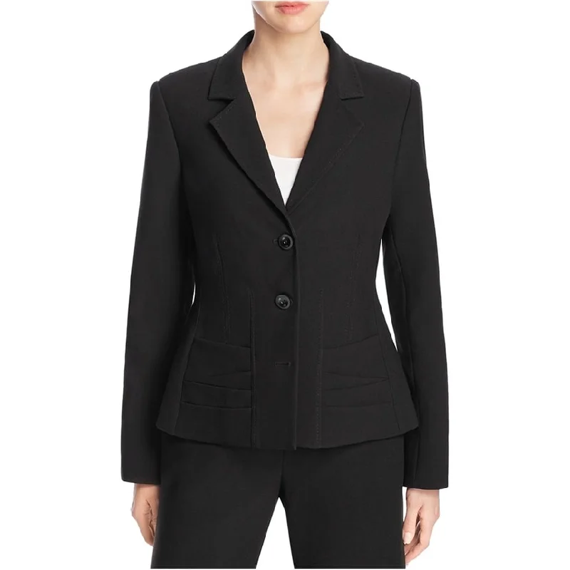 autumn jackets for women -Finity Womens Notch Lapel Two Button Blazer Jacket