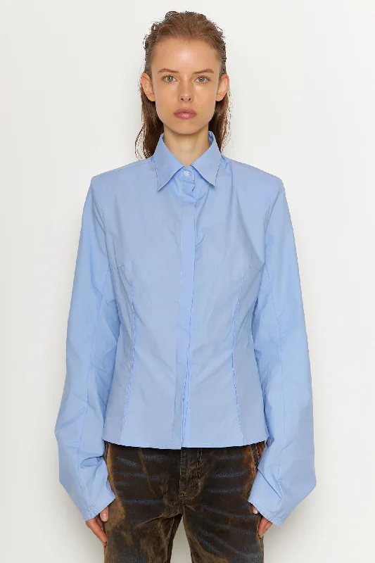 turtleneck tops for women -Cila Fitted Shirt