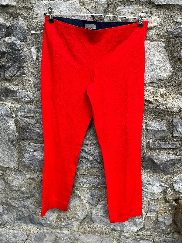 wool trousers for women -Red cropped pants uk 12