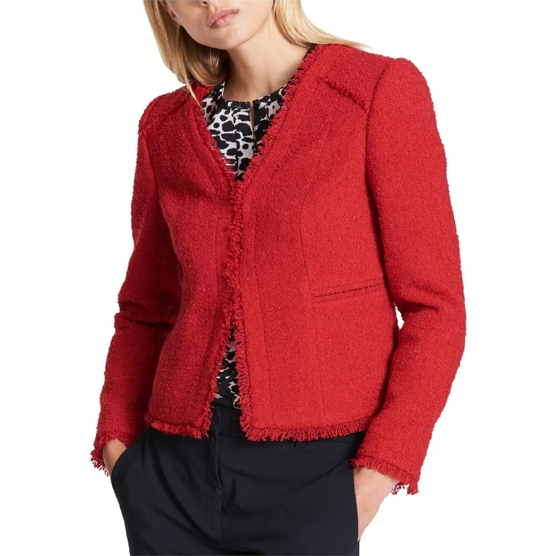 cropped jackets for women -DKNY Womens Textu, Red, 14