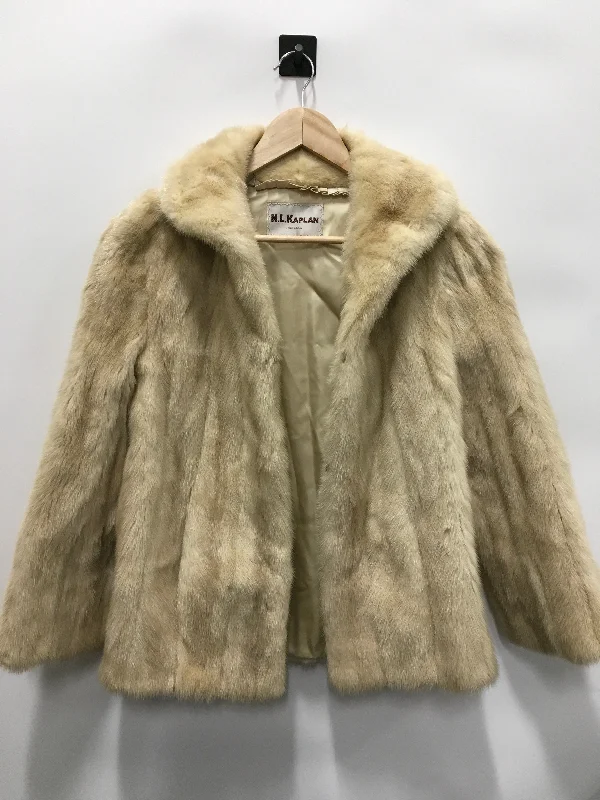 stylish blazers for women -Coat Fur By N.L.KAPLAN  In Tan, Size: S