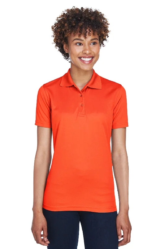 women's tunic tops -UltraClub Womens Cool & Dry Moisture Wicking Short Sleeve Polo Shirt - Orange