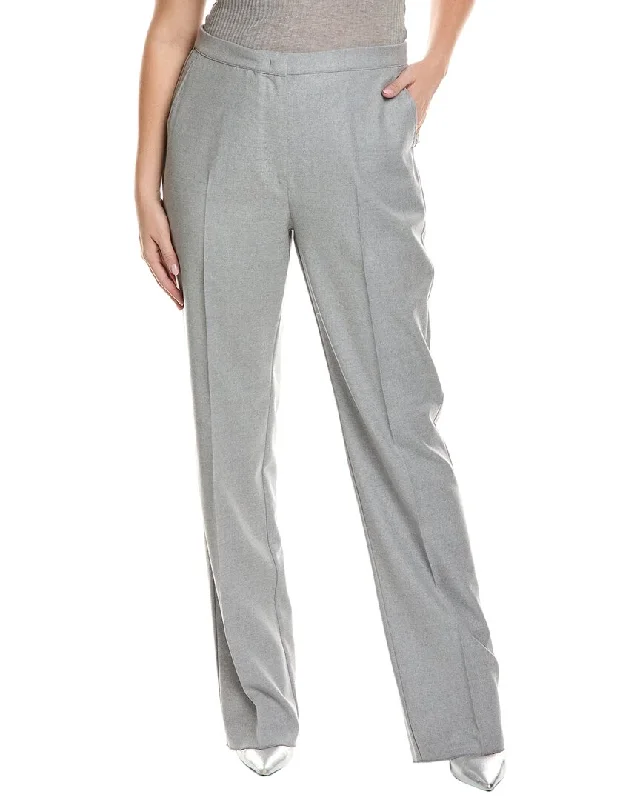 outdoor hiking pants for women -Marina Rinaldi Plus Recinto Wool-Blend Trouser