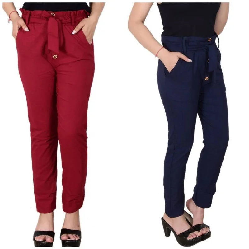 capri leggings for women -women's Trousers combo of 2