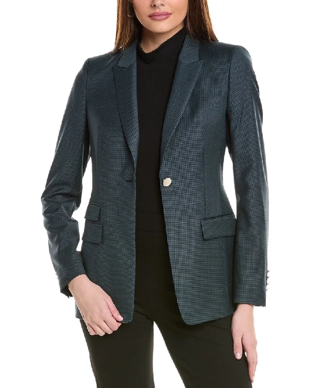 street style coats for women -Hugo Boss Juicylara Wool Blazer