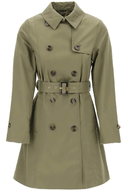 single-breasted coats for women -Barbour Women's Double-Breasted Trench Coat For