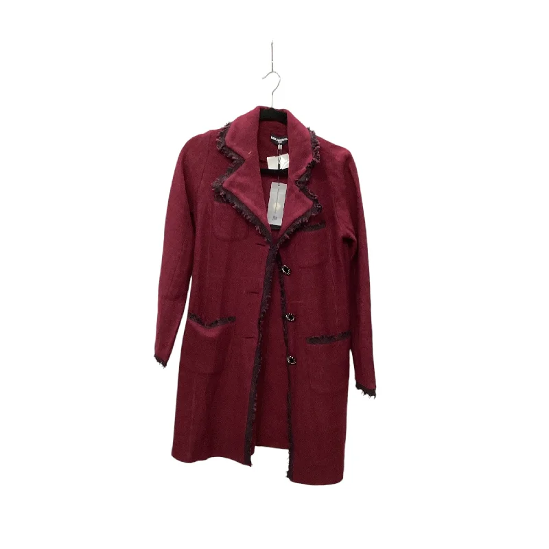 soft shell jackets for women -Coat Peacoat By Karl Lagerfeld In Red, Size: S