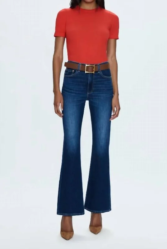 vintage style pants for women -Haven Bootcut In Greenwich