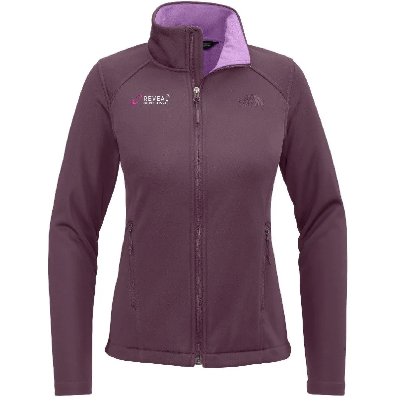 cozy knit coats for women -The North Face Ladies Chest Logo Ridgewall Soft Shell Jacket