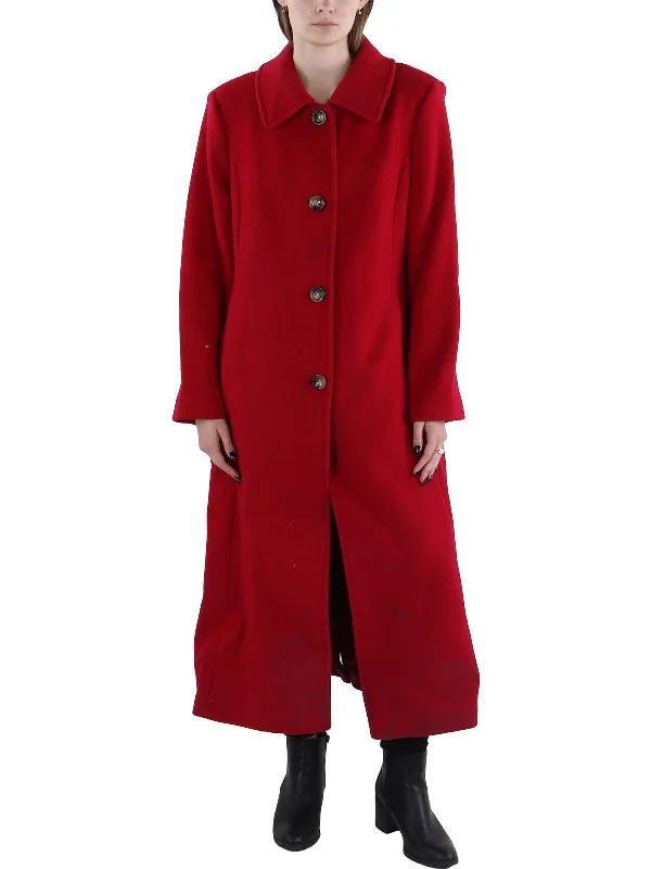 business casual coats for women -Womens Wool Blend Long Trench Coat