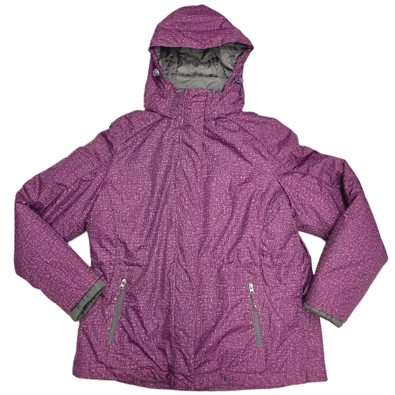 classic trench coats for women -Coat Parka By Below Zero In Purple, Size: L