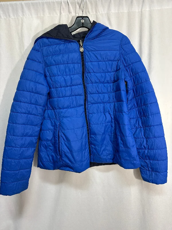 modern trench coats for women -Coat Puffer & Quilted By Nautica In Blue, Size: L