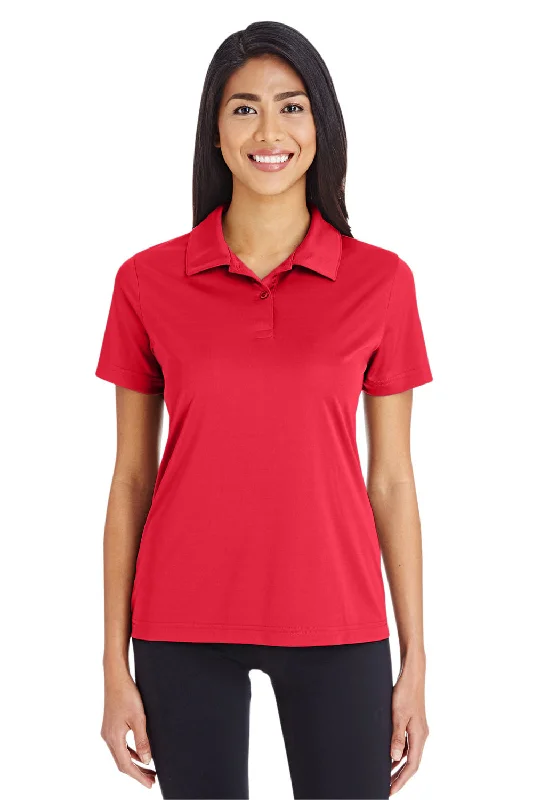 women's bohemian tops -Team 365 Womens Zone Performance Moisture Wicking Short Sleeve Polo Shirt - Red