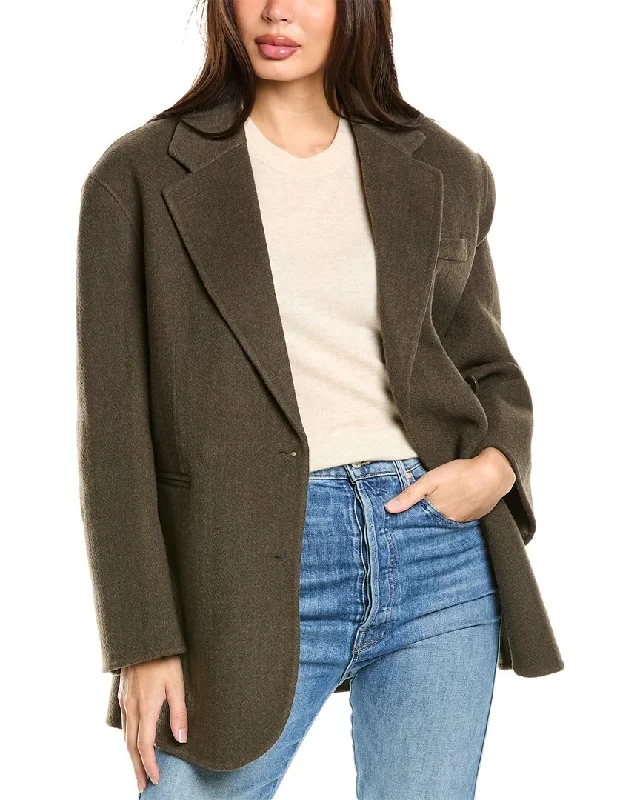 ultra-light jackets for women -Sandro Wool-Blend Coat