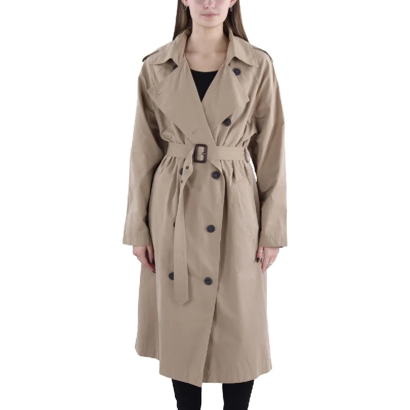 slim fit coats for women -Davis Womens Lightweight Long Trench Coat