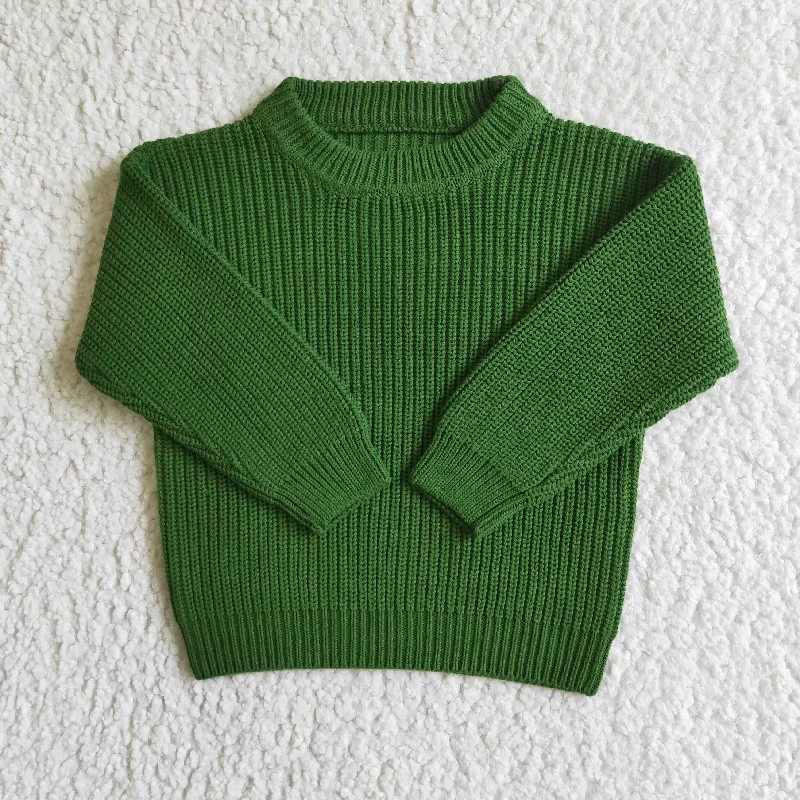 lightweight summer tops for women -green girl sweater