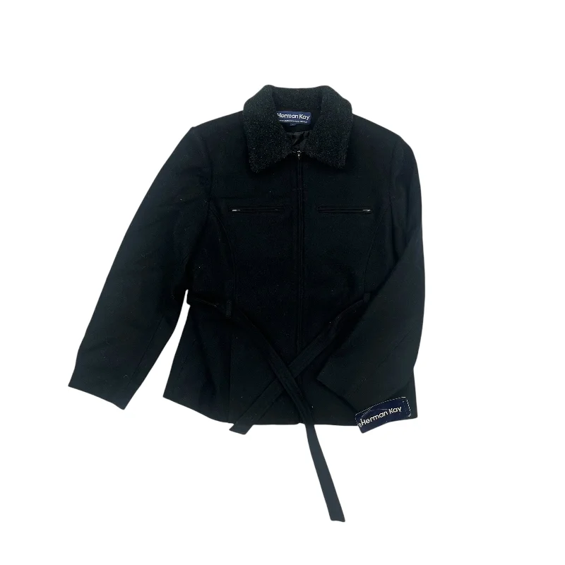 sporty jackets for women -Coat Other By Herman Kay In Black, Size:L