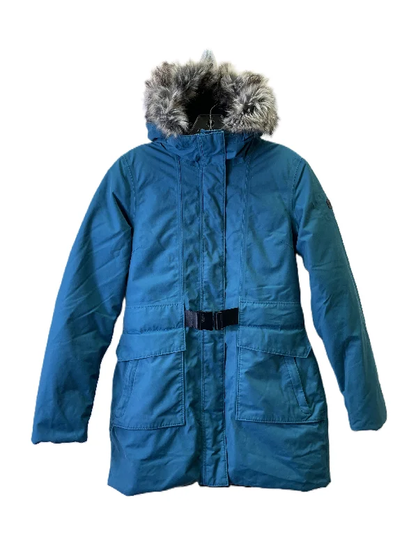 minimalist coats for women -Coat Puffer & Quilted By The North Face In Blue, Size: M