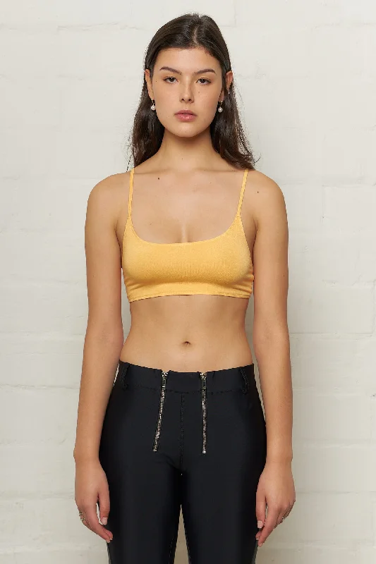 women's pleated tops -Imogen Bralette Melon