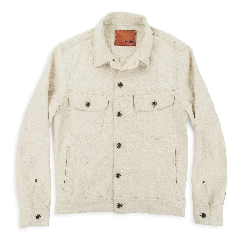 oversized coats for women -The Long Haul Jacket in Natural Selvage Canvas