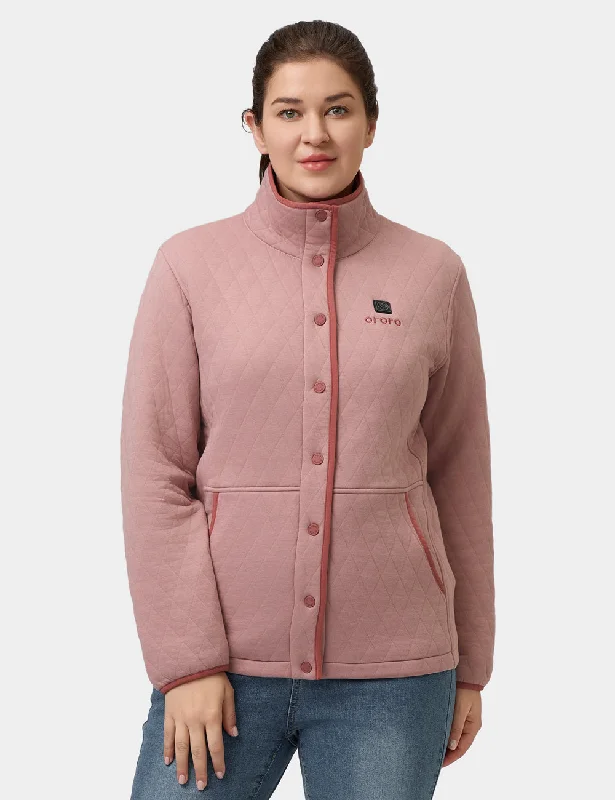 mid-length coats for women -Chalet Women's Heated Quilted Jacket