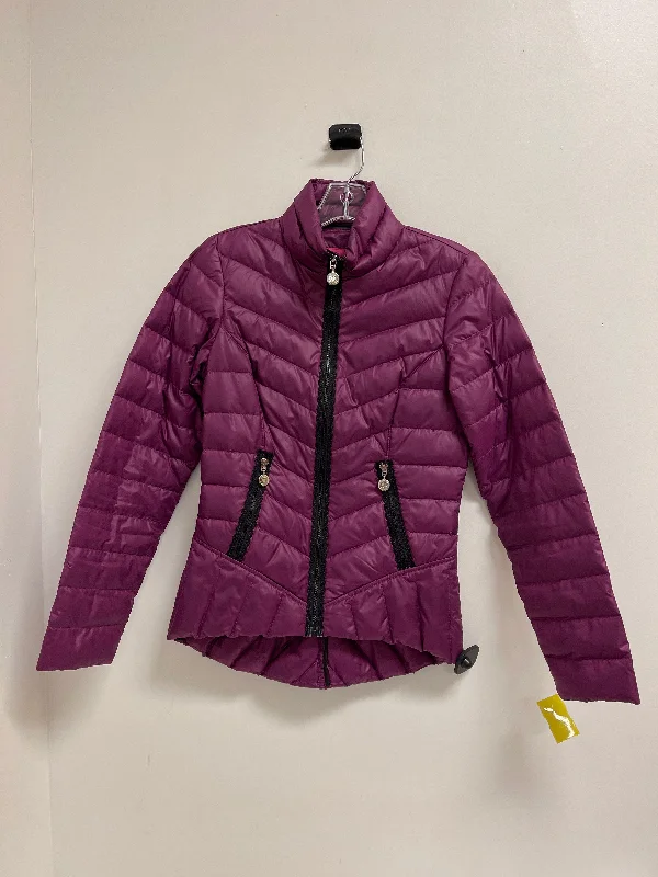 reversible jackets for women -Coat Puffer & Quilted By Betsey Johnson In Purple, Size: Xl