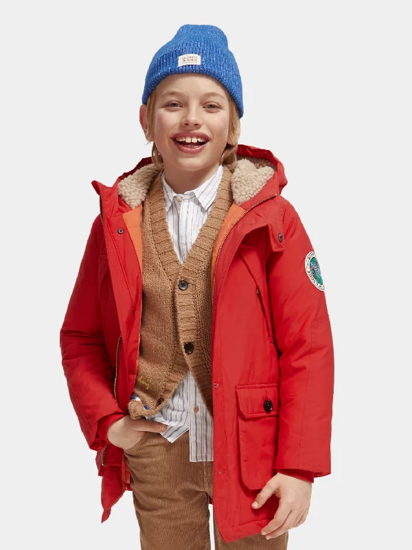 sleeveless coats for women -Kids - Longer length padded jacket