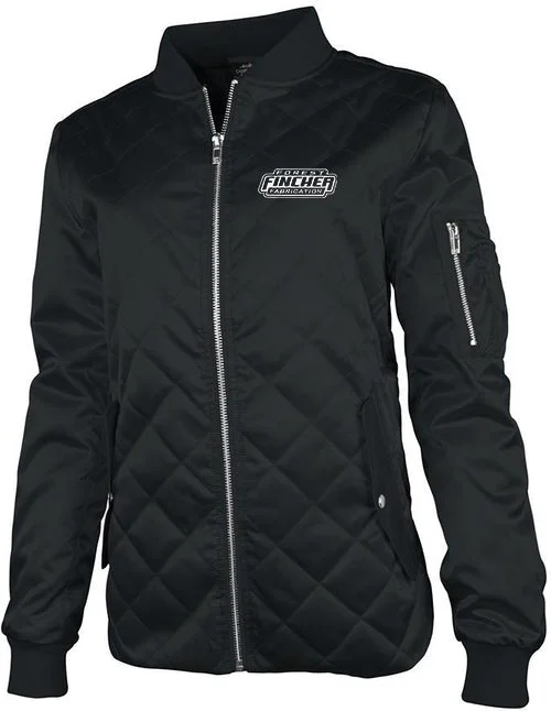 women's varsity jackets -Charles River Ladies Quilted Boston Flight Jacket