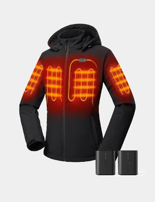 stylish outerwear for ladies -Bundle Deal - Women's Dual Control Heated Jacket (Chest Heating) & Extra Mini 5K Battery