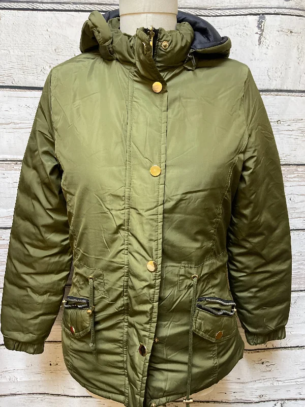 military-style coats for women -Coat Parka By Clothes Mentor In Green, Size: S