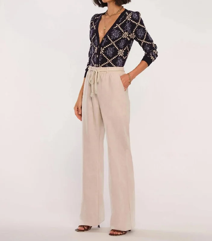 women's tailored trousers -Niantic Pants In Stone