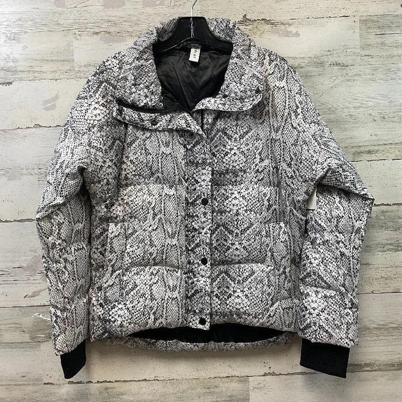 winter parkas for women -Coat Puffer & Quilted By Cma In Snakeskin Print, Size: Xs