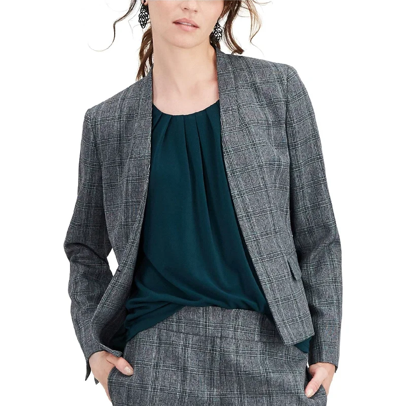 winter parkas for women -Kasper Womens Stand Collar Blazer Jacket, Grey, 16