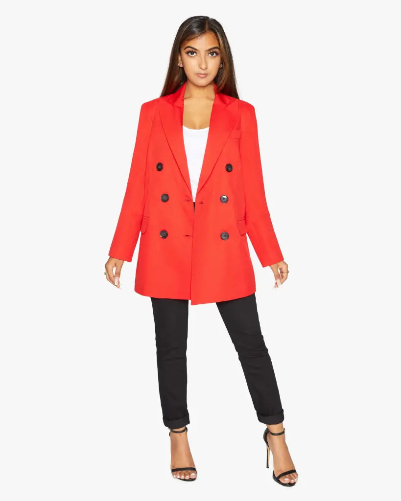 thick winter coats for women -Jenna Double Breasted Blazer